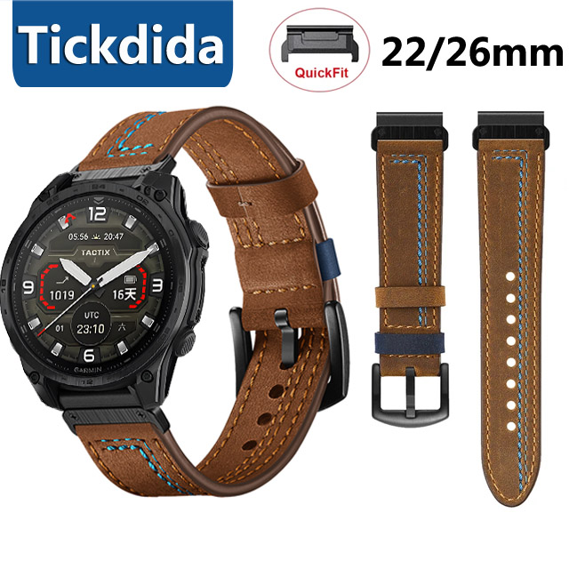 Leather Strap Quick Release - 22mm 26mm Genuine Leather Strap for