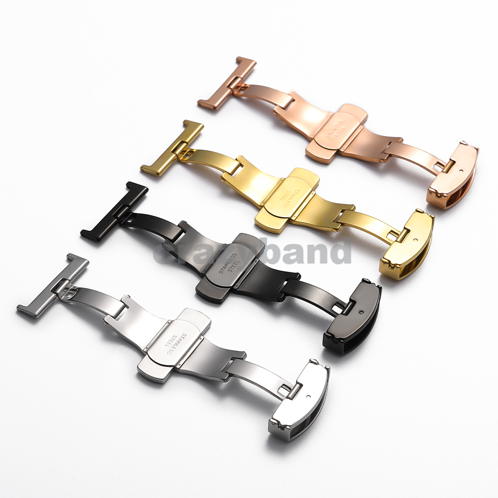 Stainless Steel Universal Butt - Butterfly Clasp Deployant recension och pris