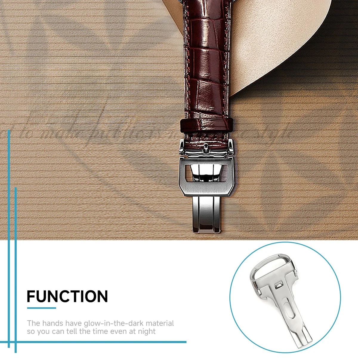 Hot Watch Buckle Stainless Ste - Butterfly Clasp Deployant recension och pris