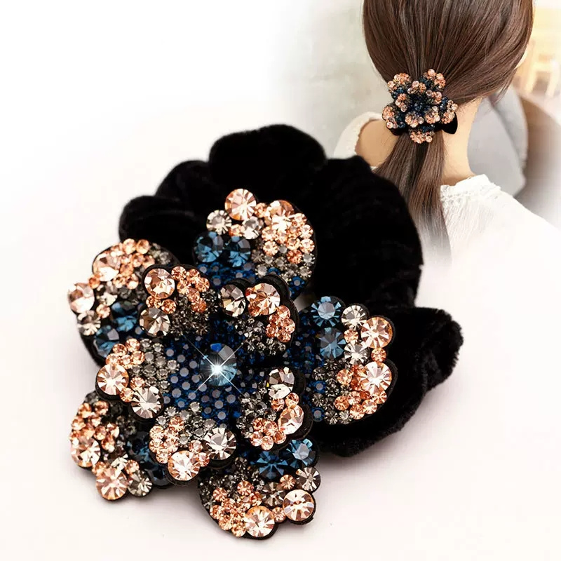 Women Rhinestone Scrunchies Ve - Silicone Band Women recension och pris