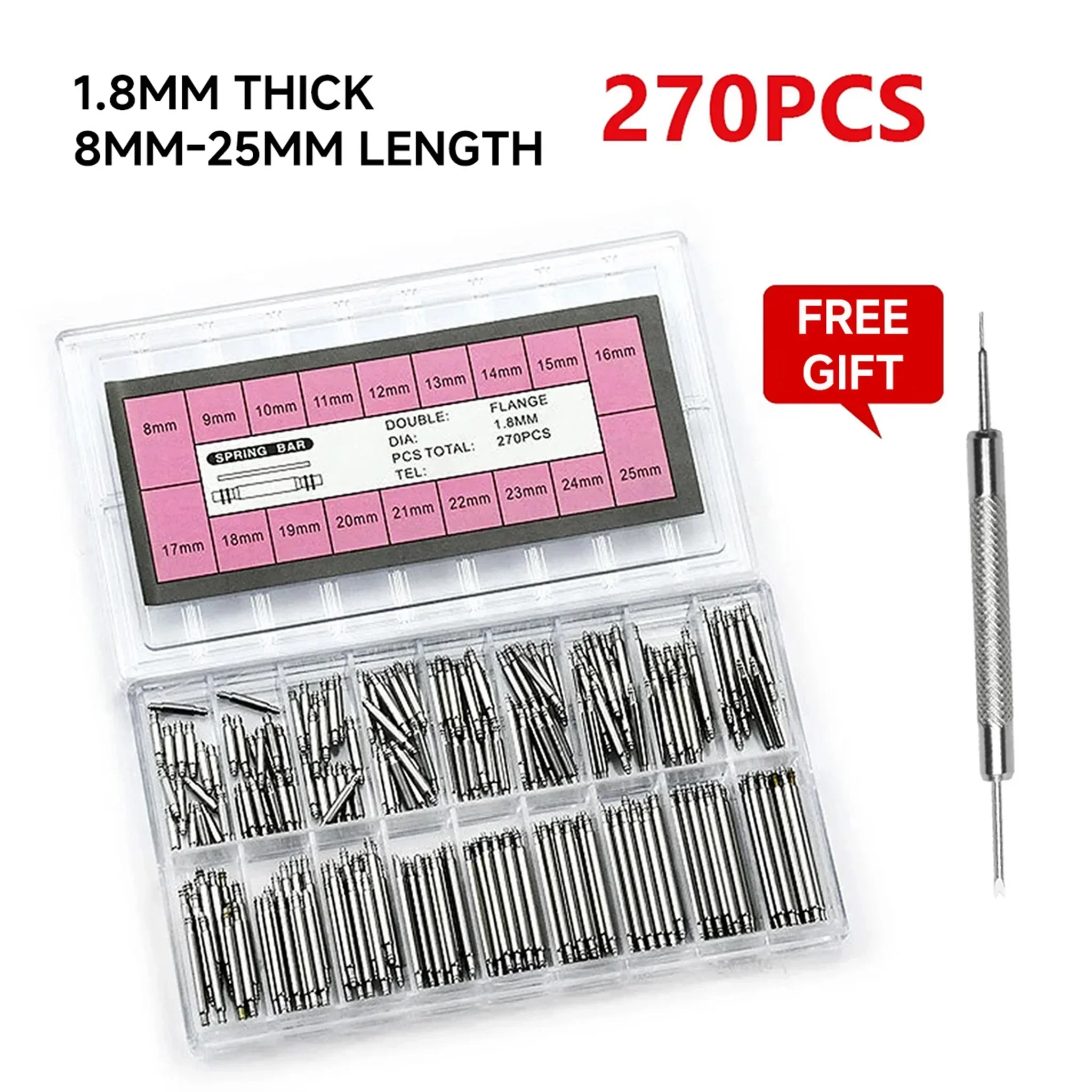 270pcs/set Strainless Steel Sp - Spring Bar Tool Set recension och pris