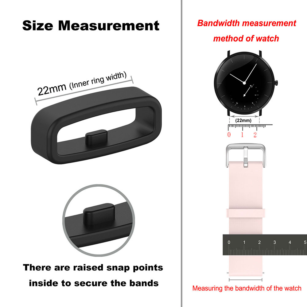 18 20 22mm Watch Band Ring Rub - Silicone Watch Band 22Mm recension och pris