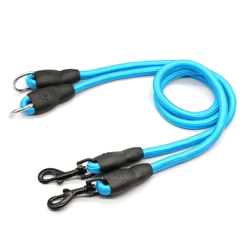 Dog Leash Double Leashes for D - Leather Strap Quick Release recension och pris