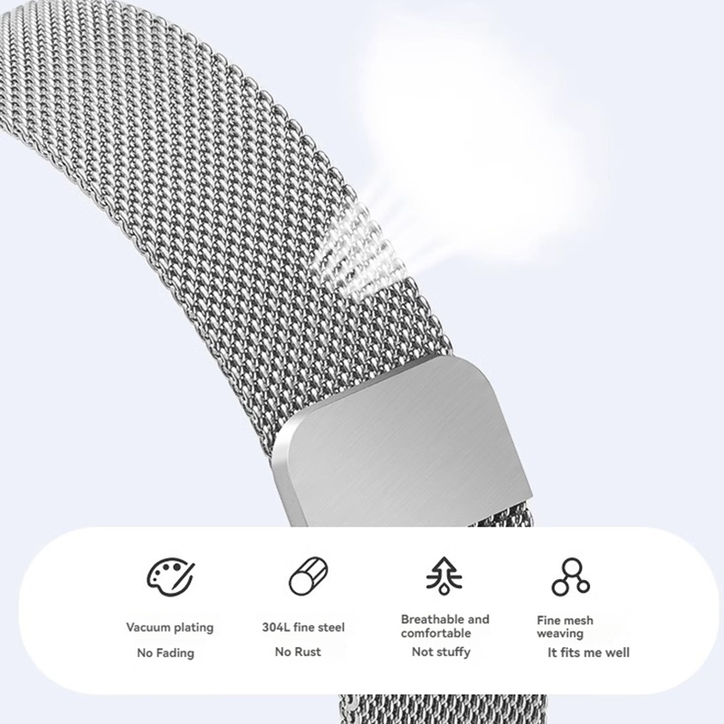 Milanese Magnet Steel strap 12 - Milanese Loop Magnetic recension och pris