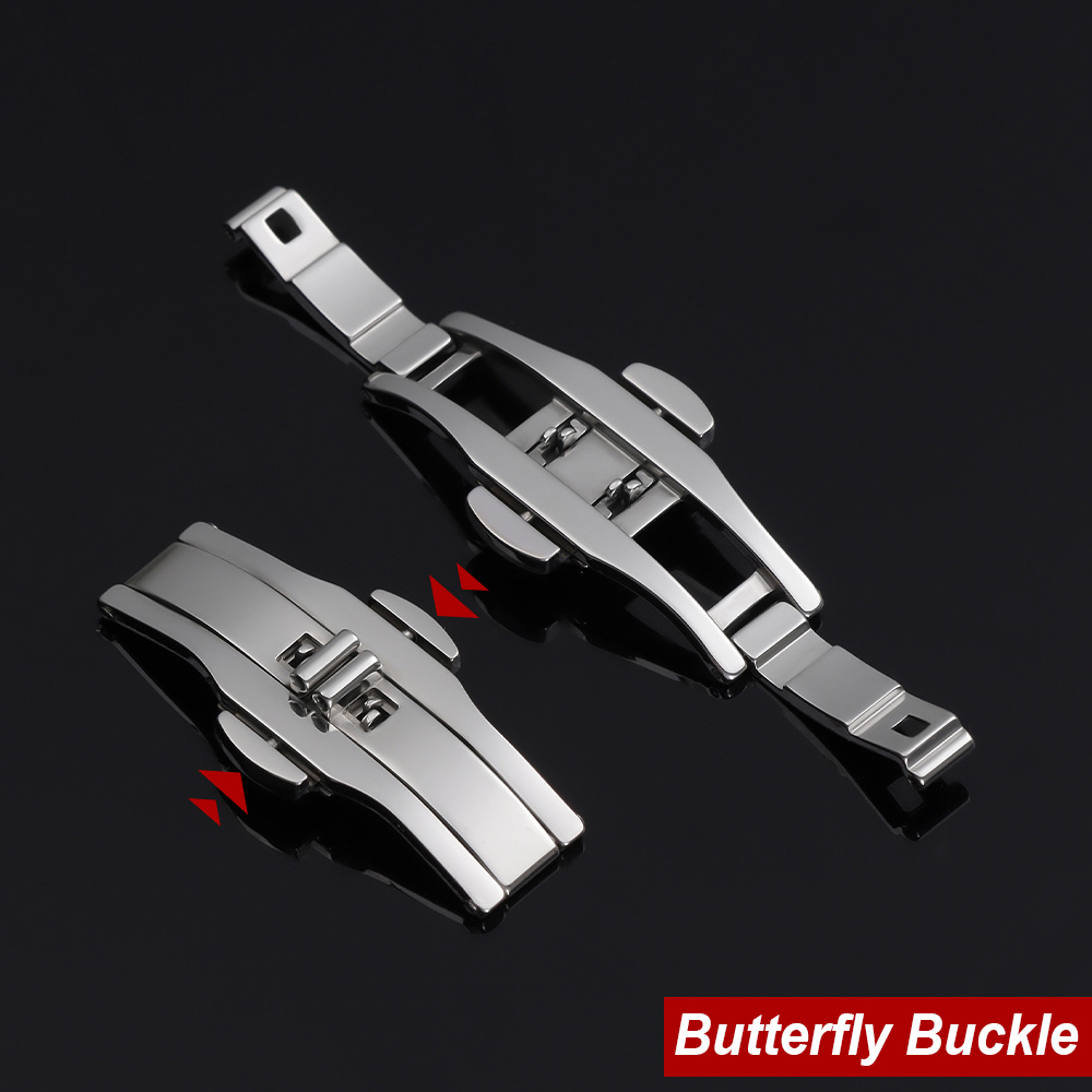 Watch Accessories Double Push  - Butterfly Clasp Deployant recension och pris