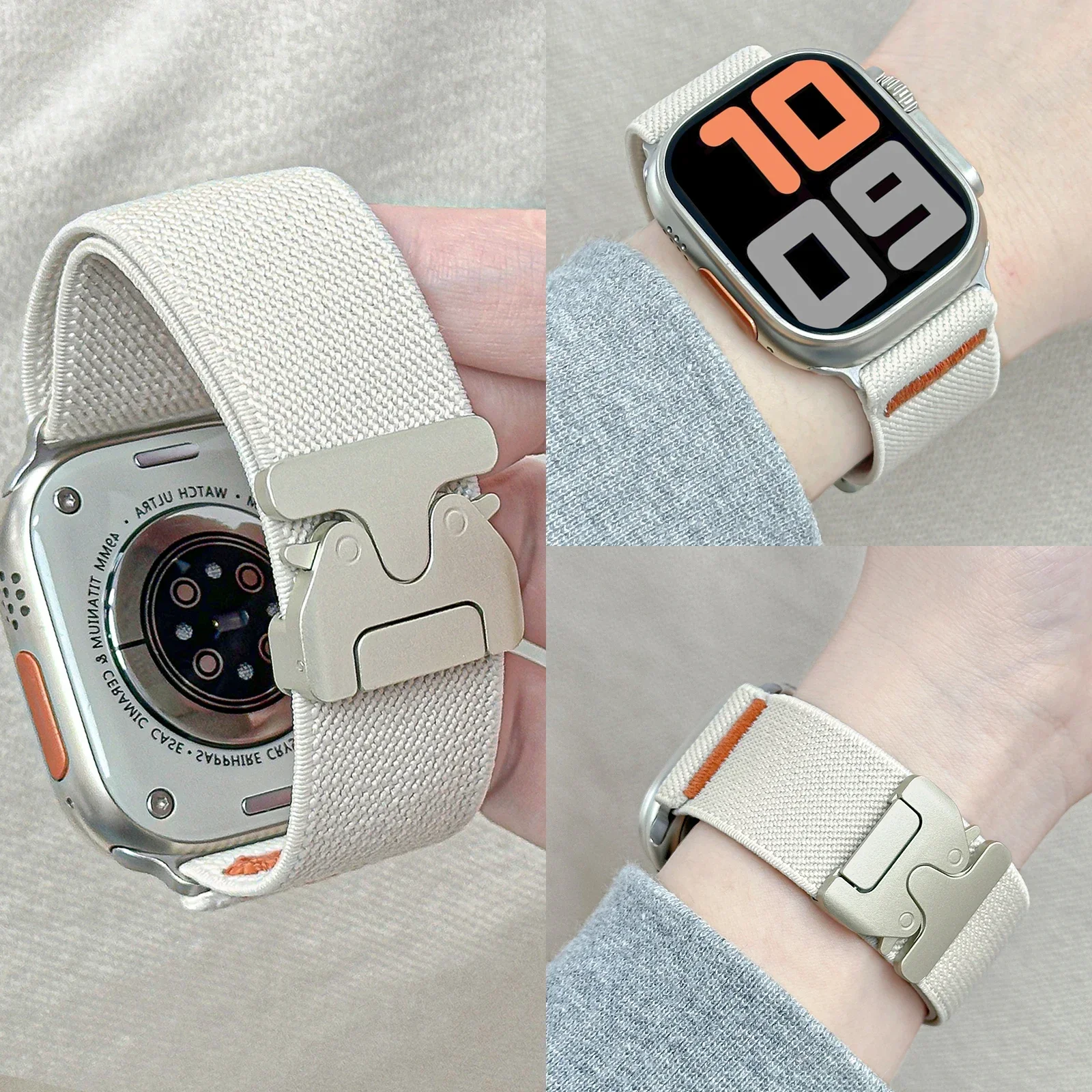 Nylon Strap for Apple Watch ba - Parachute Strap Elastic recension och pris