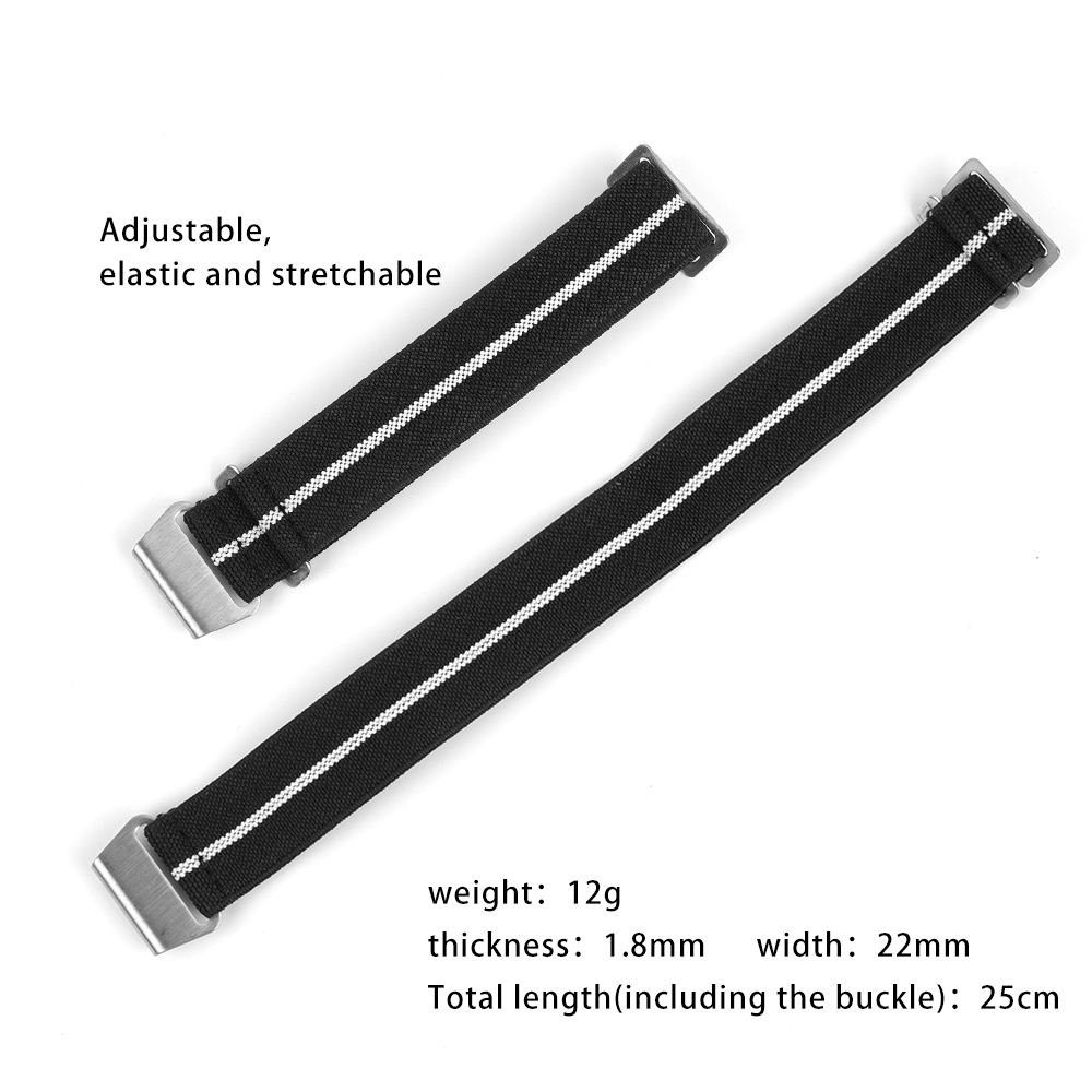 Nylon Watch Band 18mm 20mm 22m - Parachute Strap Elastic recension och pris