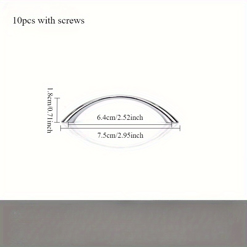 10pcs Zinc Alloy Curved Handle - Curved Spring Bar recension och pris