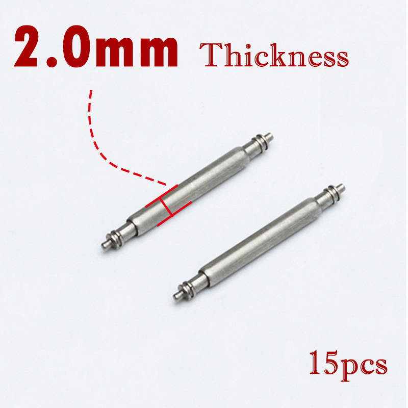 15pcs Watch Band Pin 2.0mm Dia - Spring Bar Tool Set recension och pris