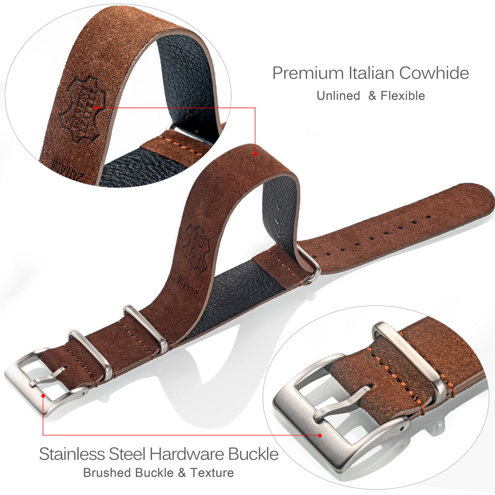 HEMSUT Genuine Leather Watch B - Tropic Strap Vintage recension och pris