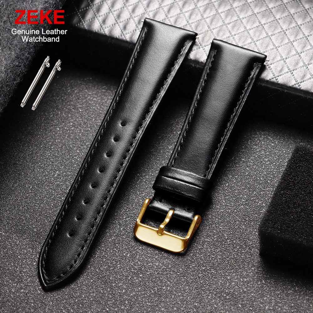 Genuine Leather Wristwatch Ban - Leather Strap Quick Release recension och pris