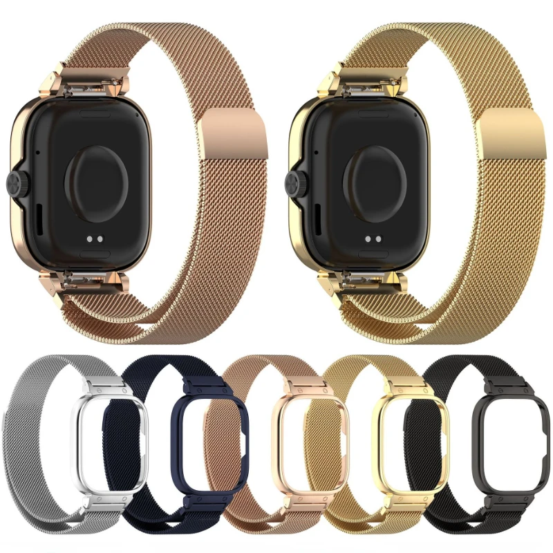 Metal Case+Milanese Loop Strap - Milanese Loop Magnetic recension och pris