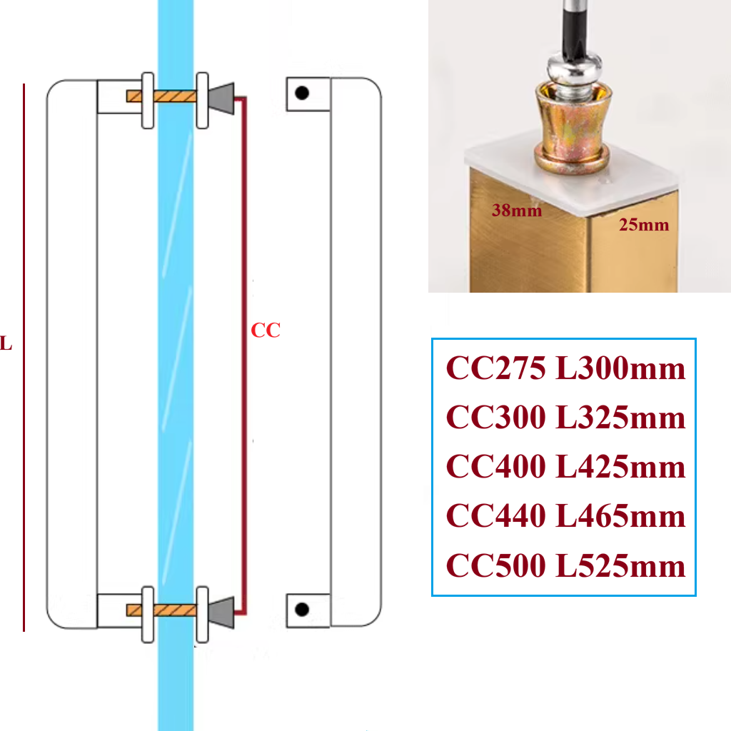 1Pc Stainless Steel Entry Glas - Curved Spring Bar recension och pris