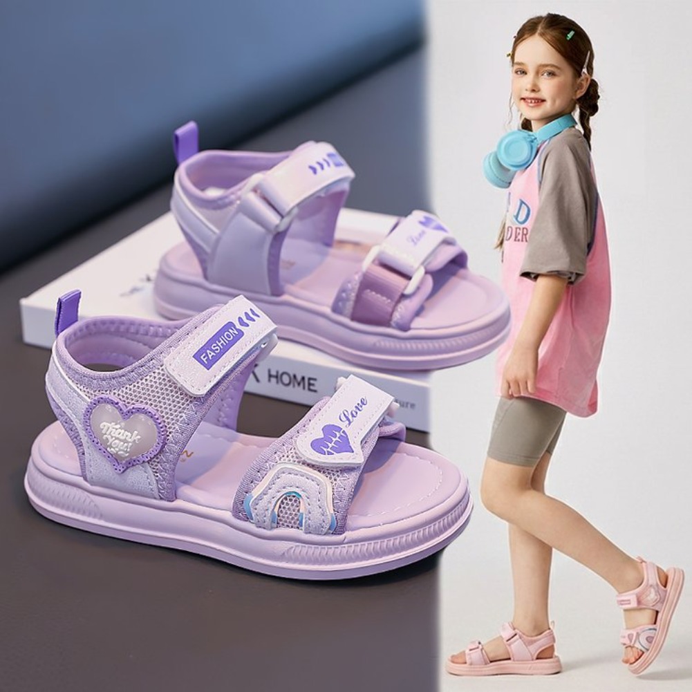 Girls' Heart-Shaped Princess S - Sport Loop Velcro recension och pris