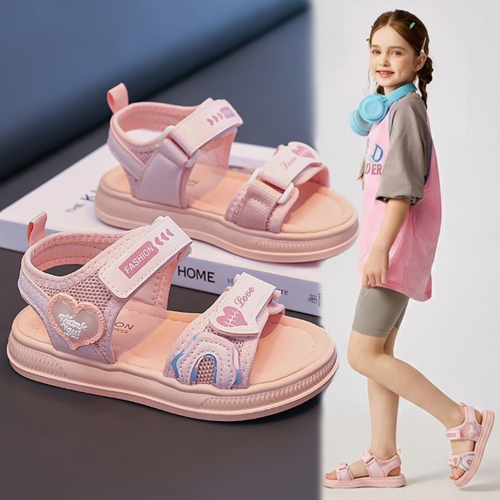 Girls' Heart-Shaped Princess S - Sport Loop Velcro recension och pris