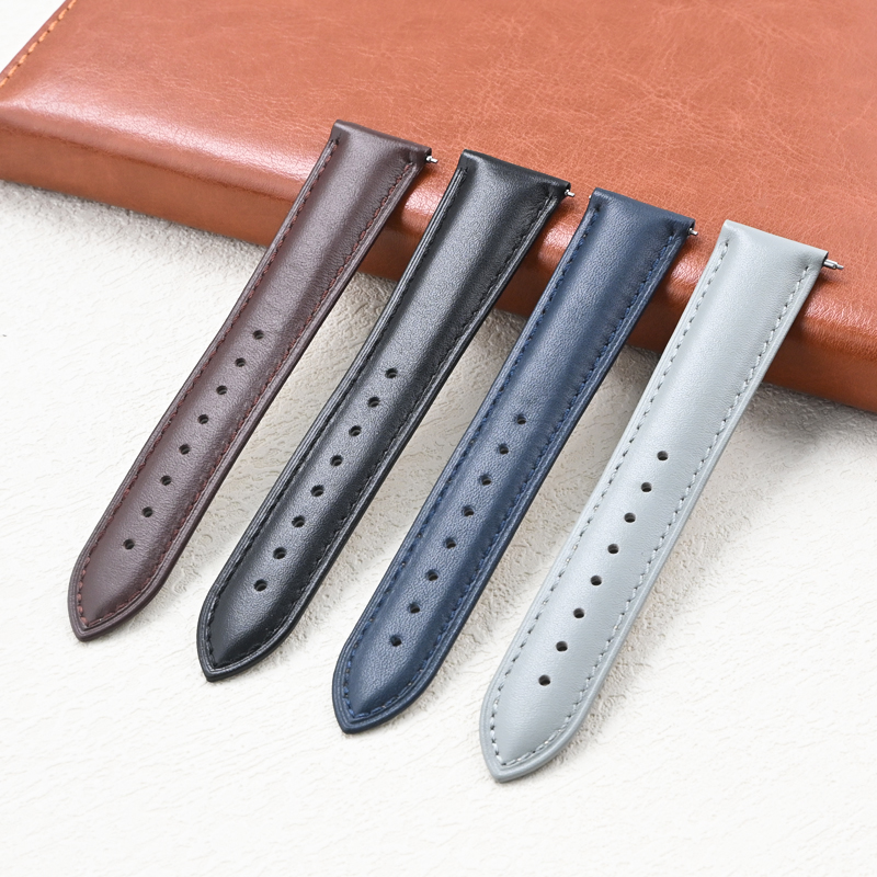Genuine Leather Strap Band 12/ - Leather Strap Quick Release recension och pris