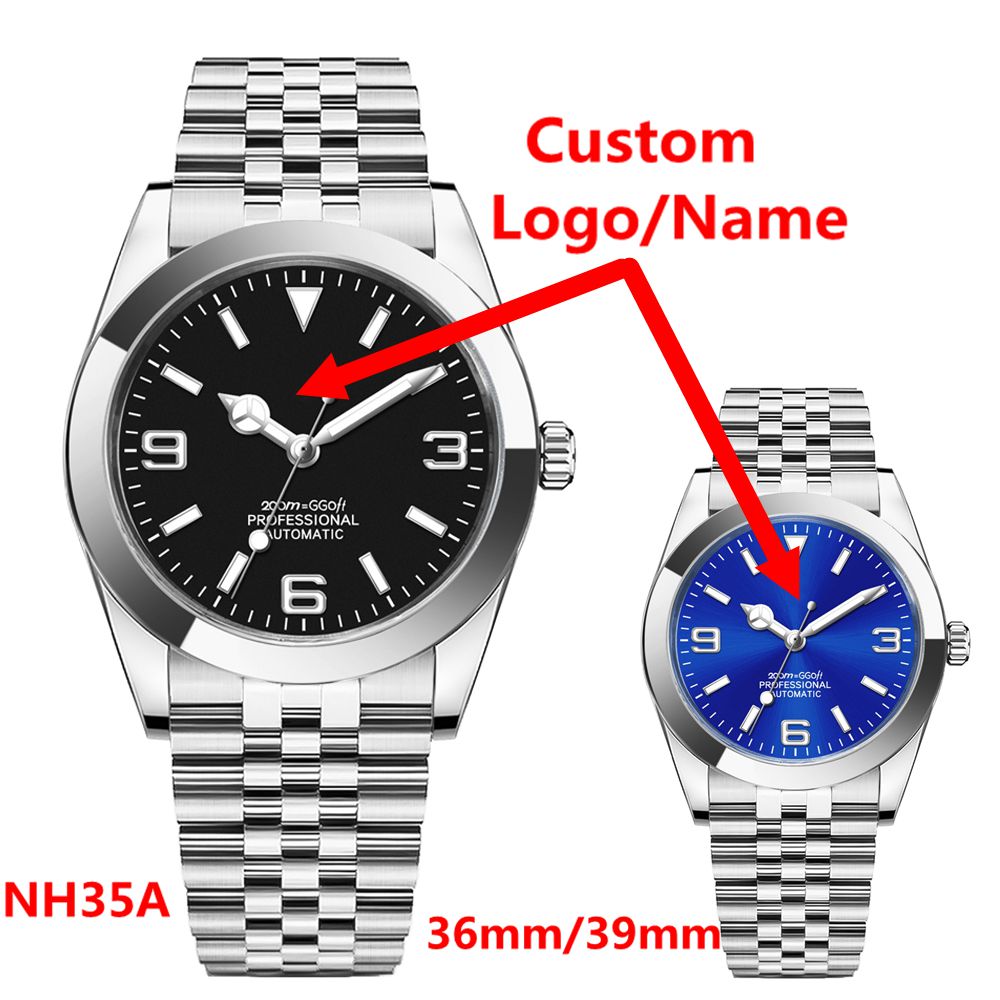 Custom Logo Luxury NH35 Watch  - Stainless Bracelet Diver recension och pris