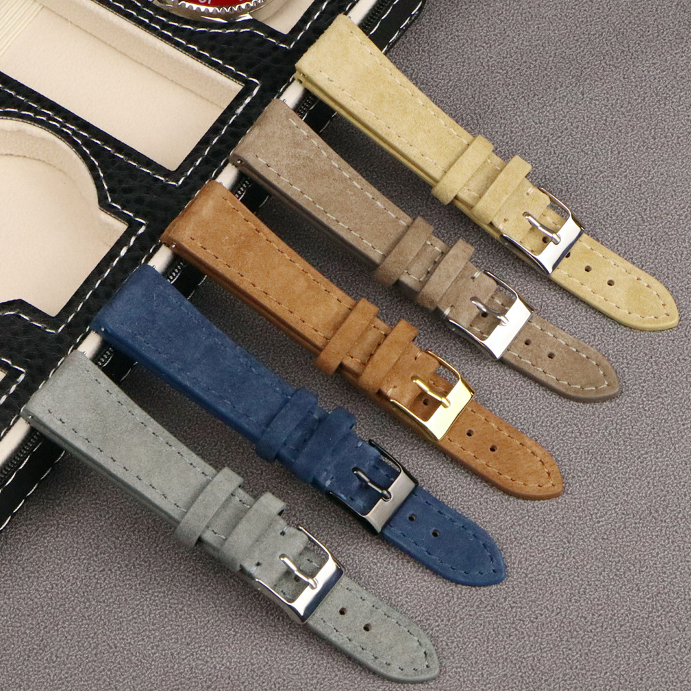 Premium Leather Suede Watch St - Suede Strap Watch recension och pris