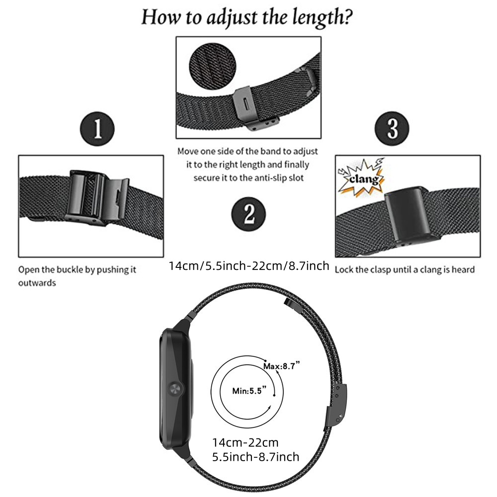 Metal Bands for OPPO Watch 41m - Mesh Strap Metal recension och pris