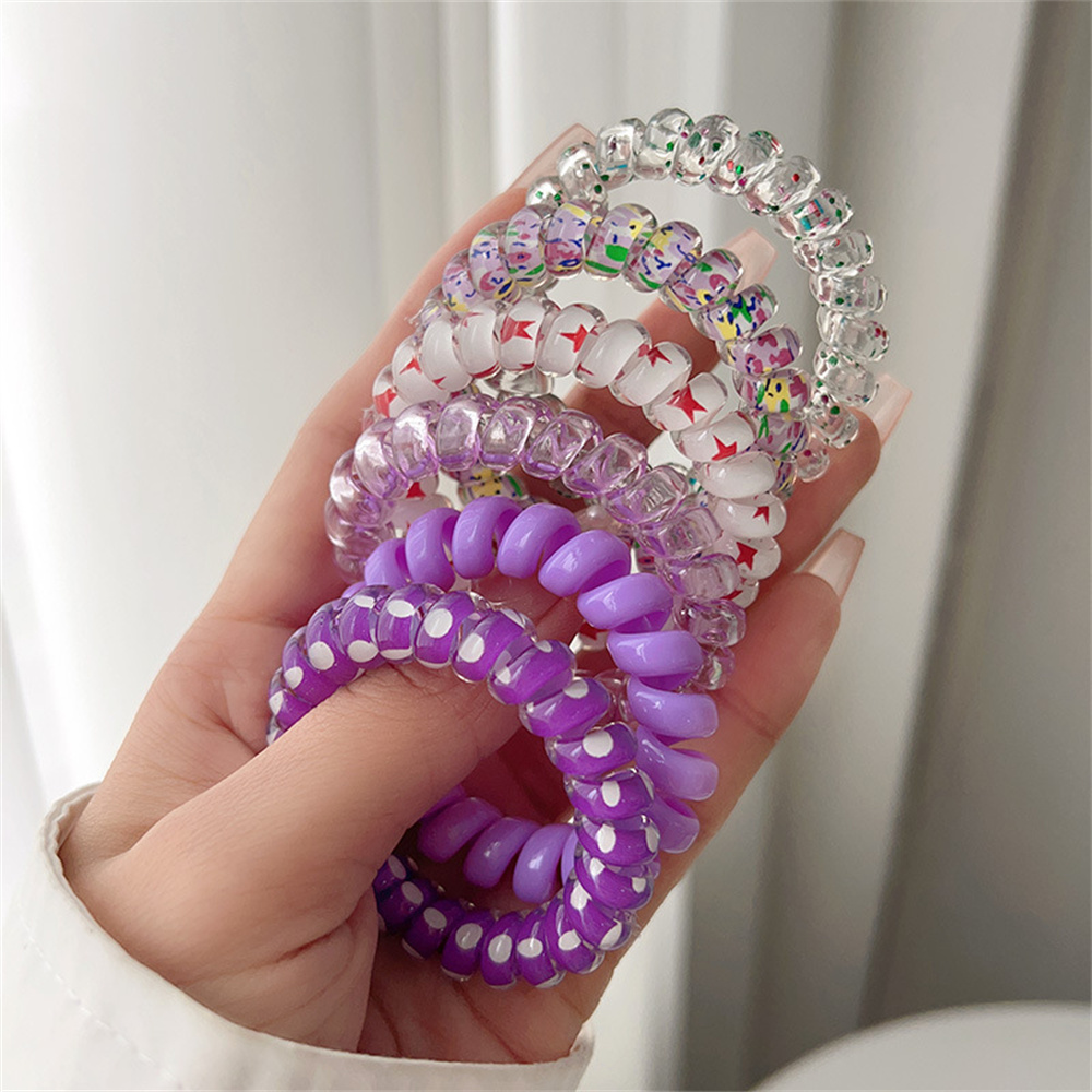 6pcs Sweet Cute Colorful Spira - Silicone Band Women recension och pris