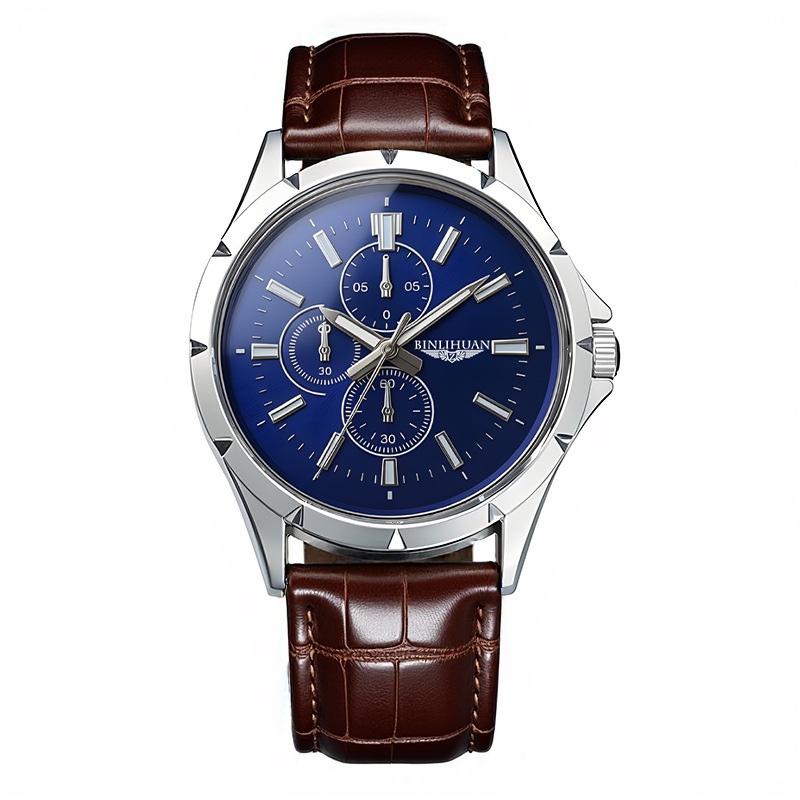 Men Chronograph Quartz Watch,  - Leather Watch Band Men recension och pris