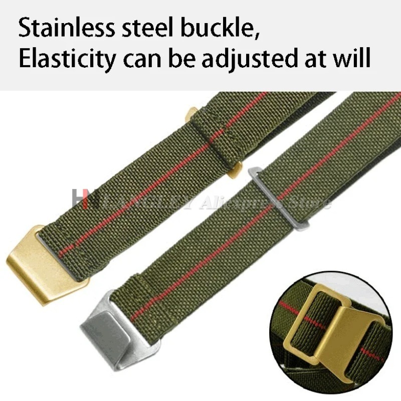 Elastic Nylon Watch Band for S - Parachute Strap Elastic recension och pris
