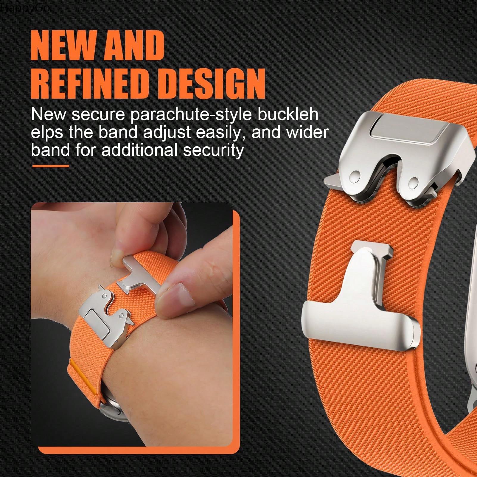 Wide Stretchy Nylon Wrist Stra - Parachute Strap Elastic recension och pris