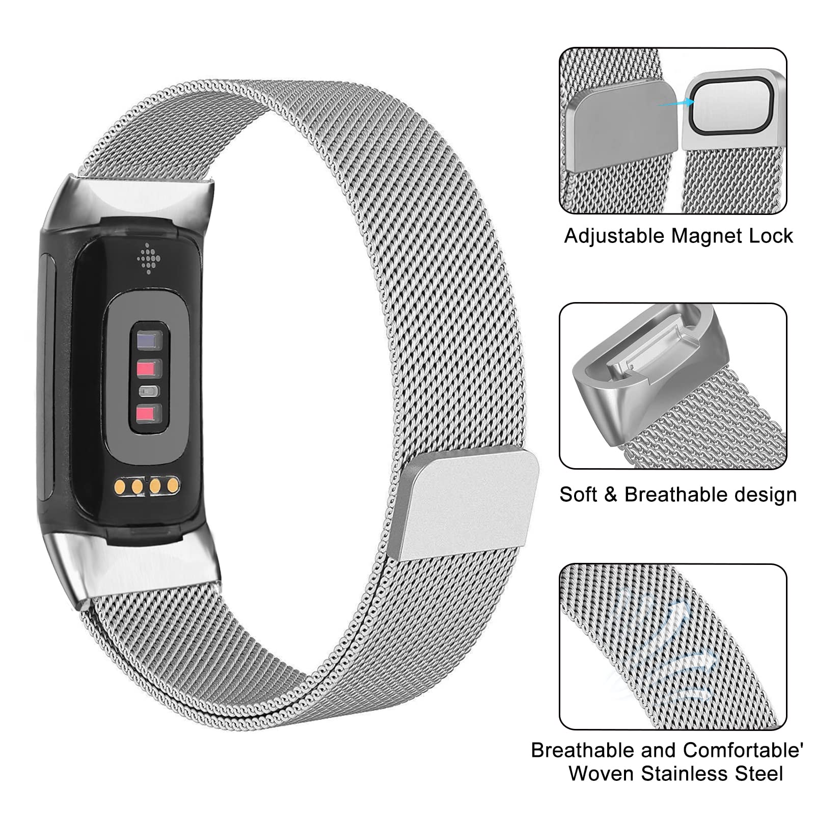 Milanese loop For fitbit charg - Milanese Loop Magnetic recension och pris