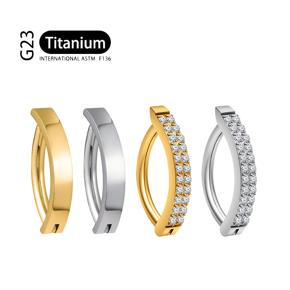 G23 Titanium Piercing 14G Doub - Curved Spring Bar recension och pris