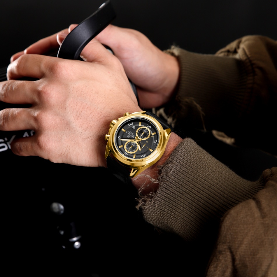 NAVIFORCE  Hands Wristwatches  - Leather Watch Band Men recension och pris