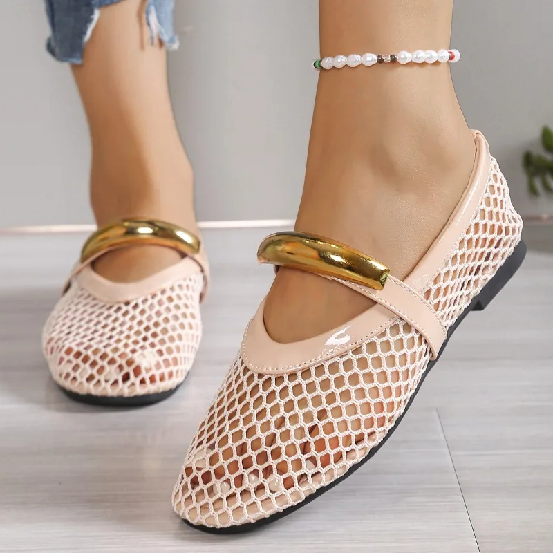 Women's Breathable Summer Roun - Mesh Strap Metal recension och pris