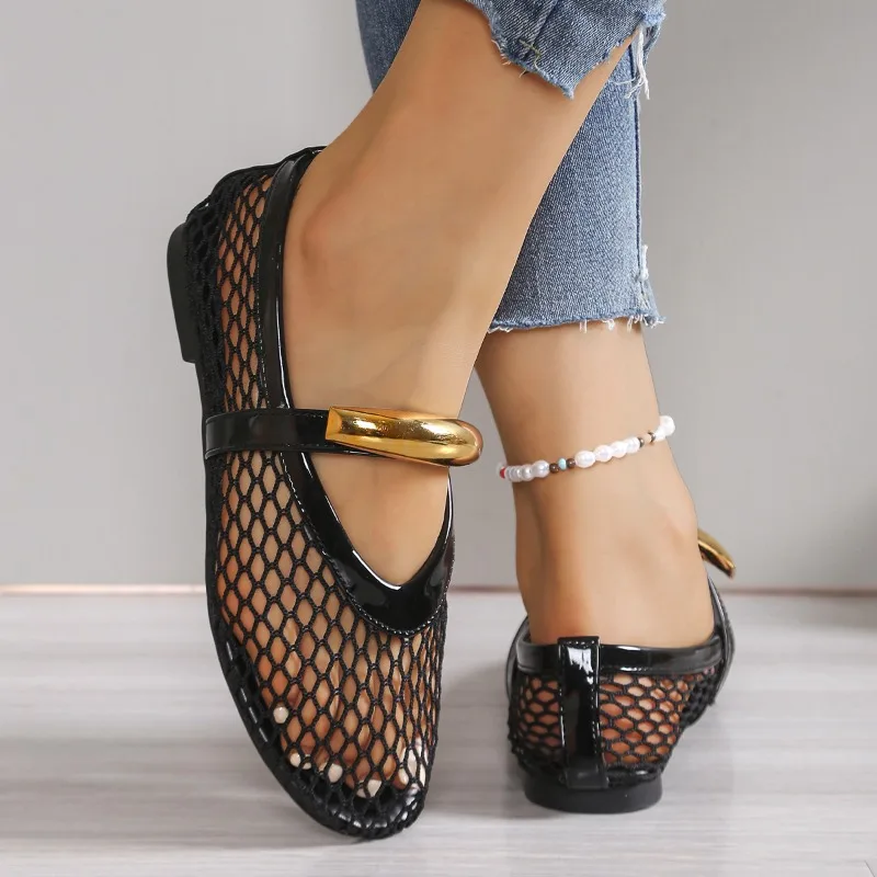 Women's Breathable Summer Roun - Mesh Strap Metal recension och pris