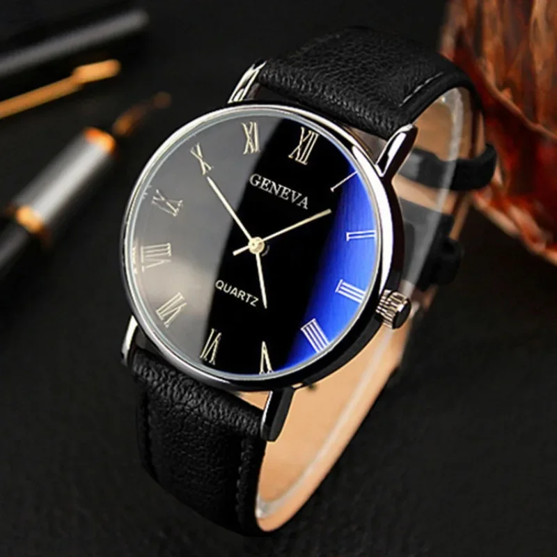 Famous Brand Men Quartz Watch  - Leather Watch Band Men recension och pris