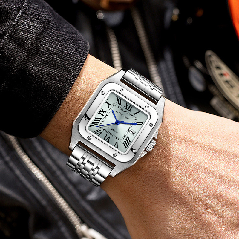 High-End Luxury Square Automat - Butterfly Clasp Deployant recension och pris