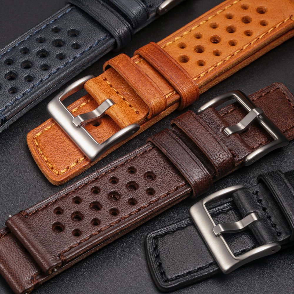 Hemsut Cowhide Watch Band Quic - Leather Strap Quick Release recension och pris