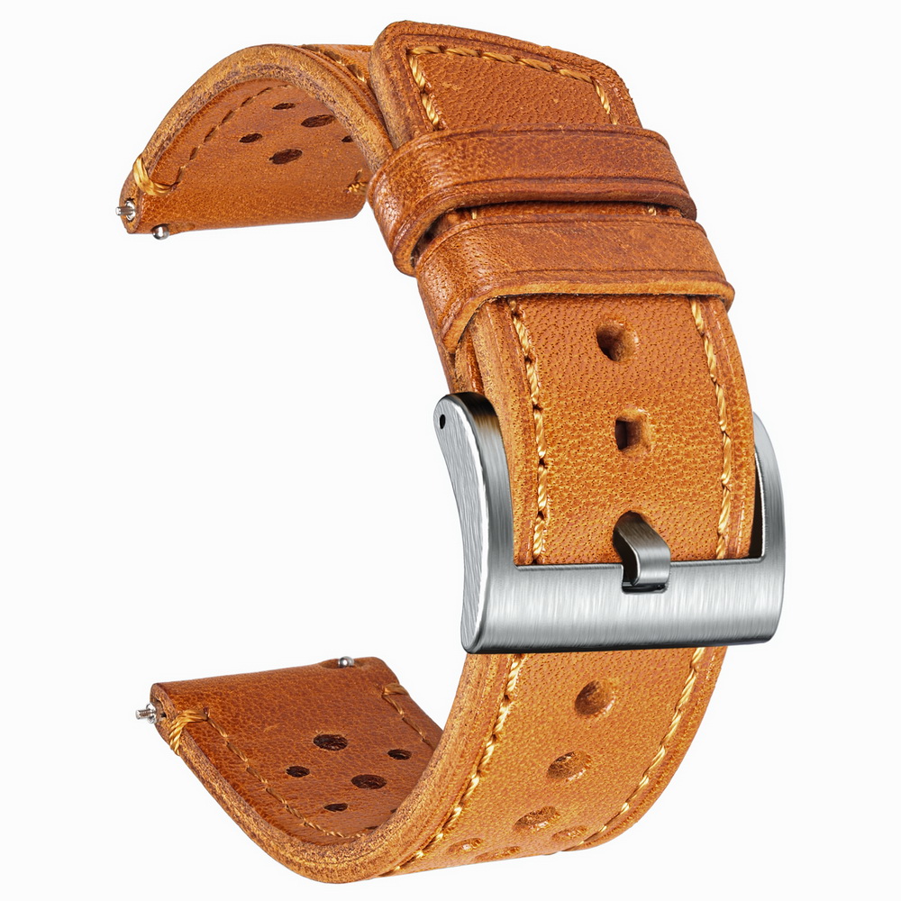 Hemsut Cowhide Watch Band Quic - Leather Strap Quick Release recension och pris