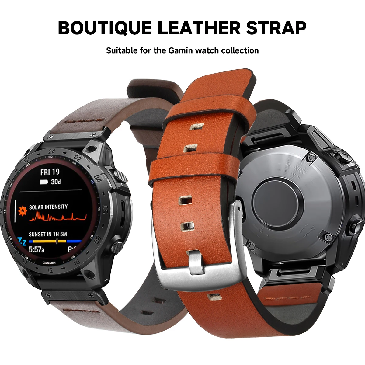 26mm 22mm Quick Fit Strap For  - Leather Strap Quick Release recension och pris