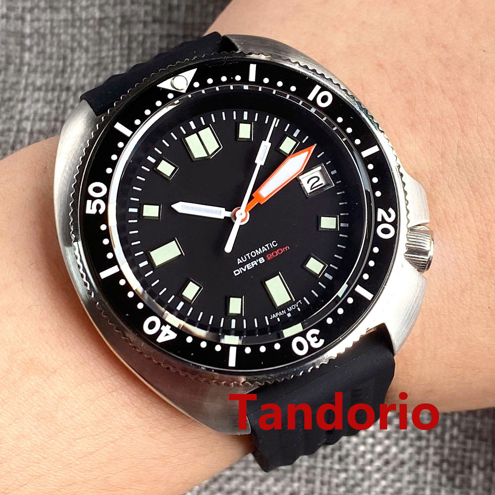 Tandorio 44mm Japan NH35/PT500 - Rubber Strap Diver recension och pris
