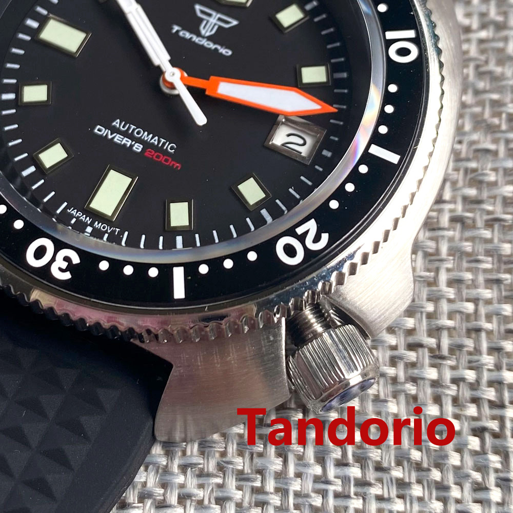 Tandorio 44mm Japan NH35/PT500 - Rubber Strap Diver recension och pris
