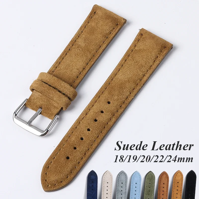 Suede Genuine Leather Watchban - Suede Strap Watch recension och pris