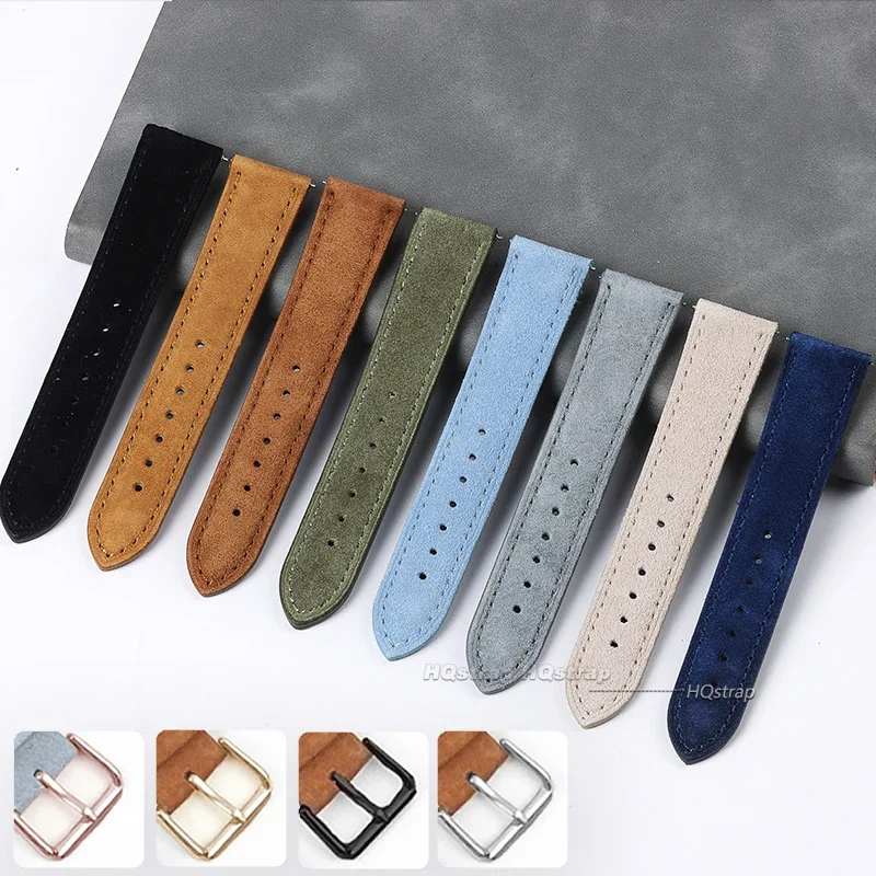 Suede Genuine Leather Watchban - Suede Strap Watch recension och pris
