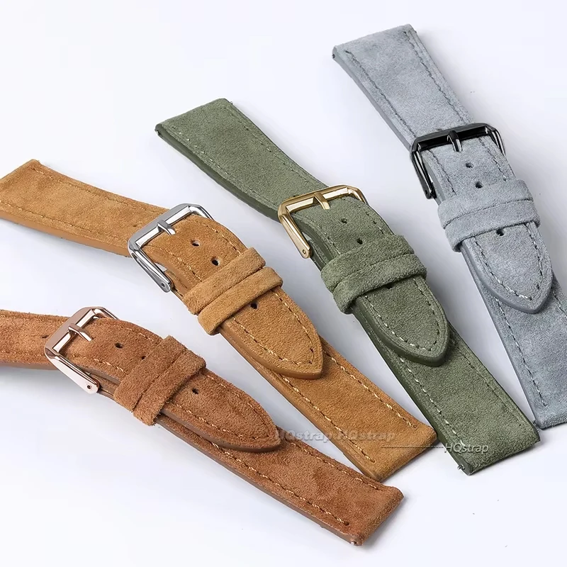 Suede Genuine Leather Watchban - Suede Strap Watch recension och pris
