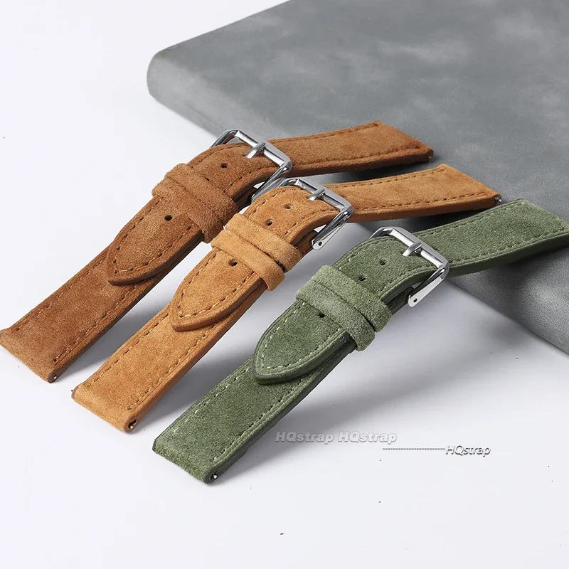 Suede Genuine Leather Watchban - Suede Strap Watch recension och pris